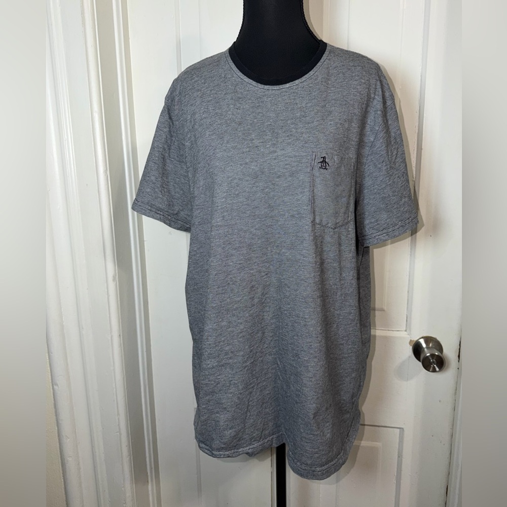 Men's size 2X Original Penguin Heather Gray‎ Short Sleeve Tee, shirt, top